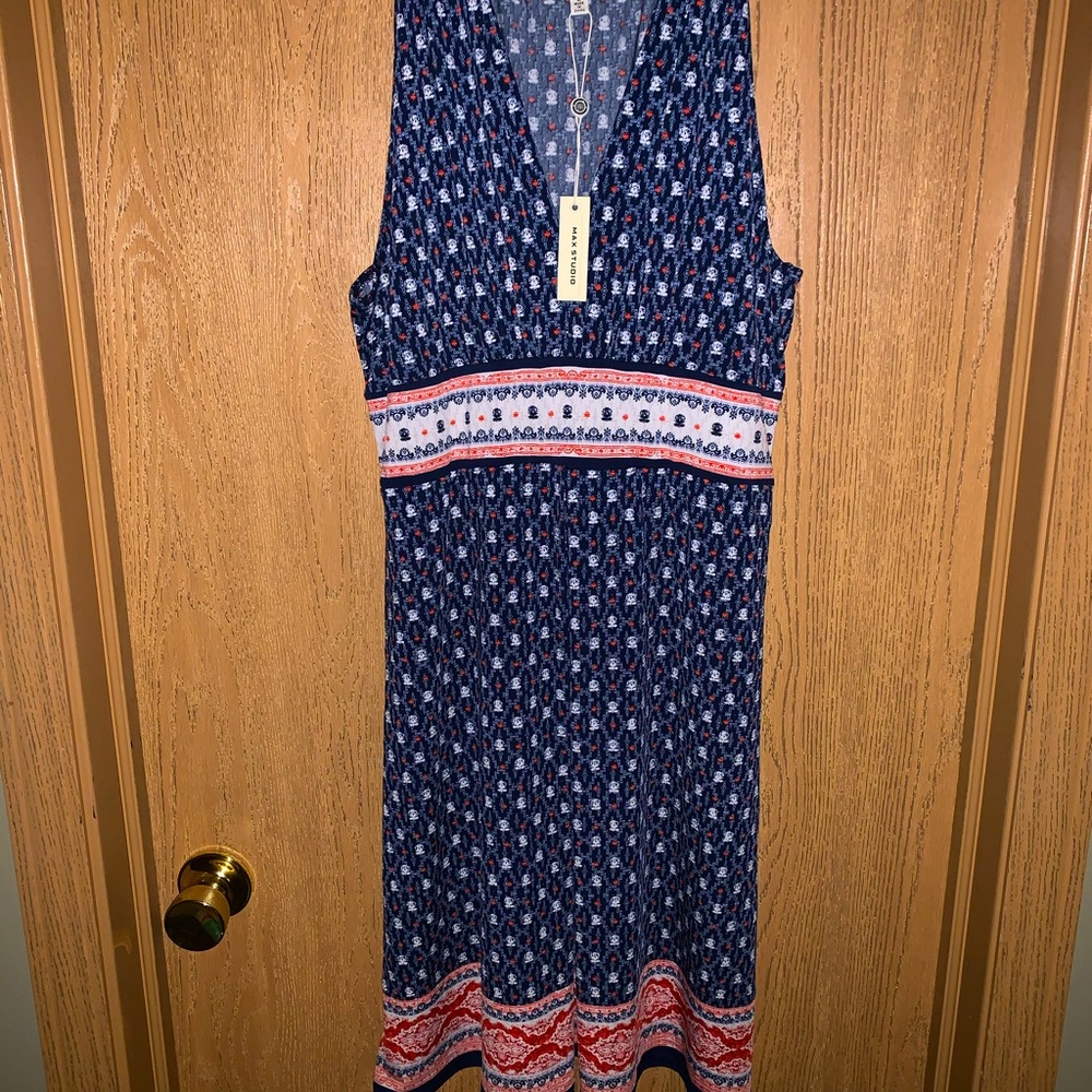 Max Studio Sleeveless Multi Colored Dress